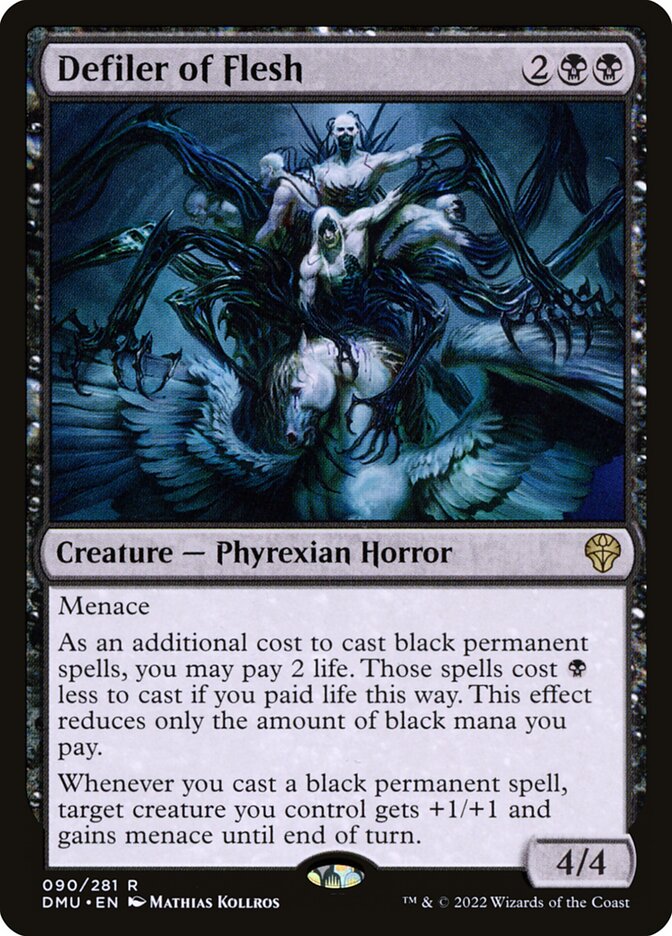 Card Scan of Defiler of Flesh | DMU