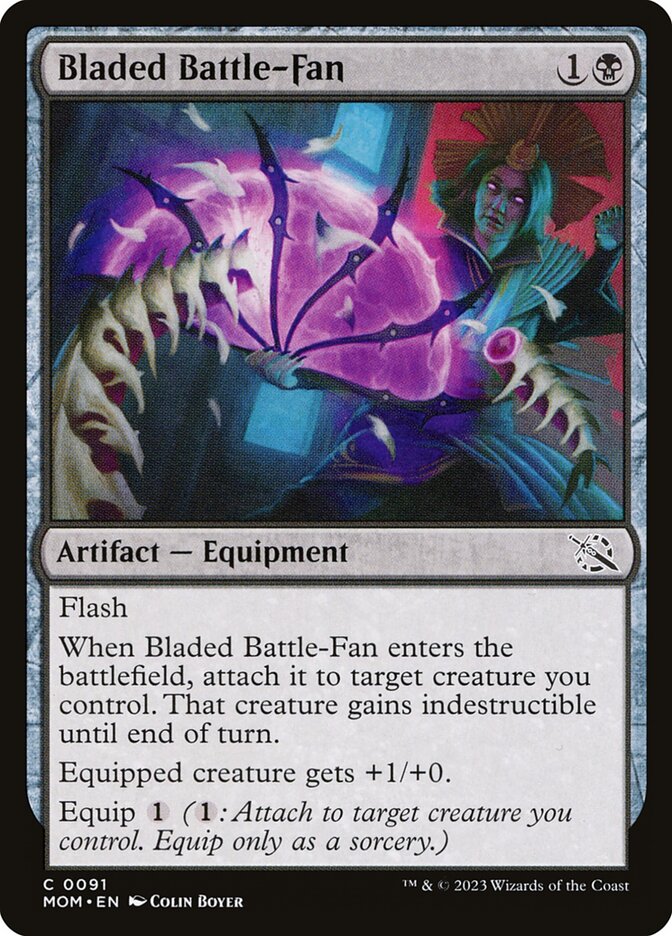 Card Scan of Bladed Battle-Fan | MOM