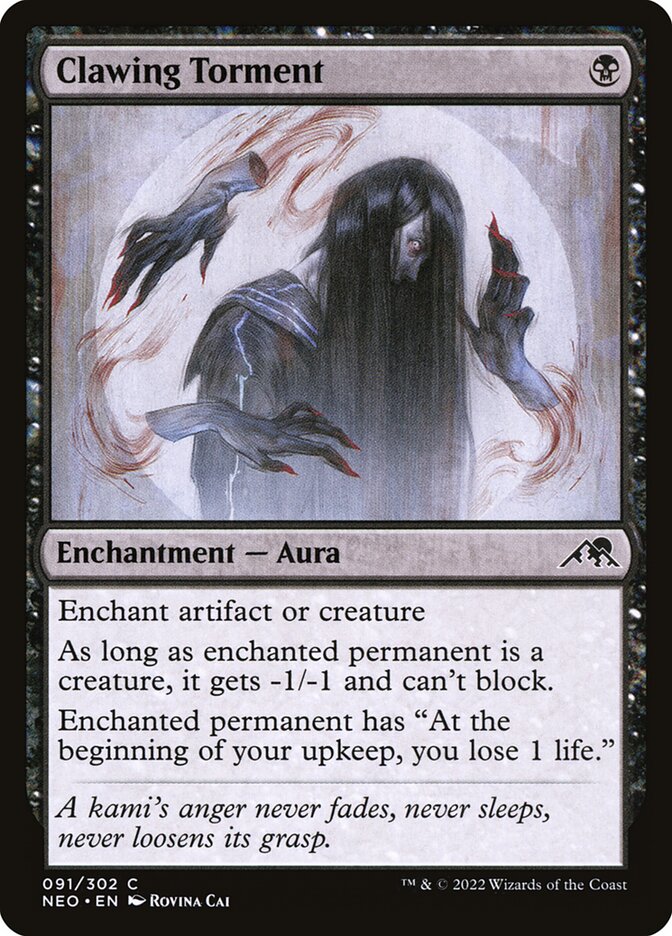 Card Scan of Clawing Torment | NEO