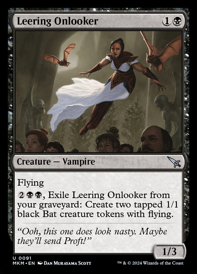 Card Scan of Leering Onlooker | MKM