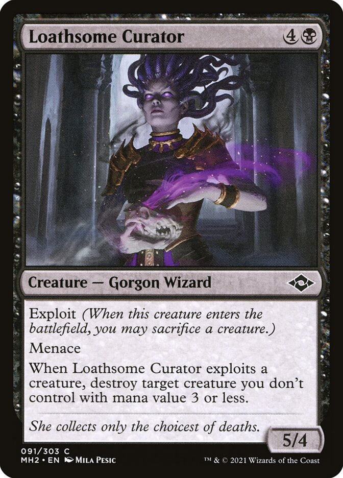 Card Scan of Loathsome Curator | MH2