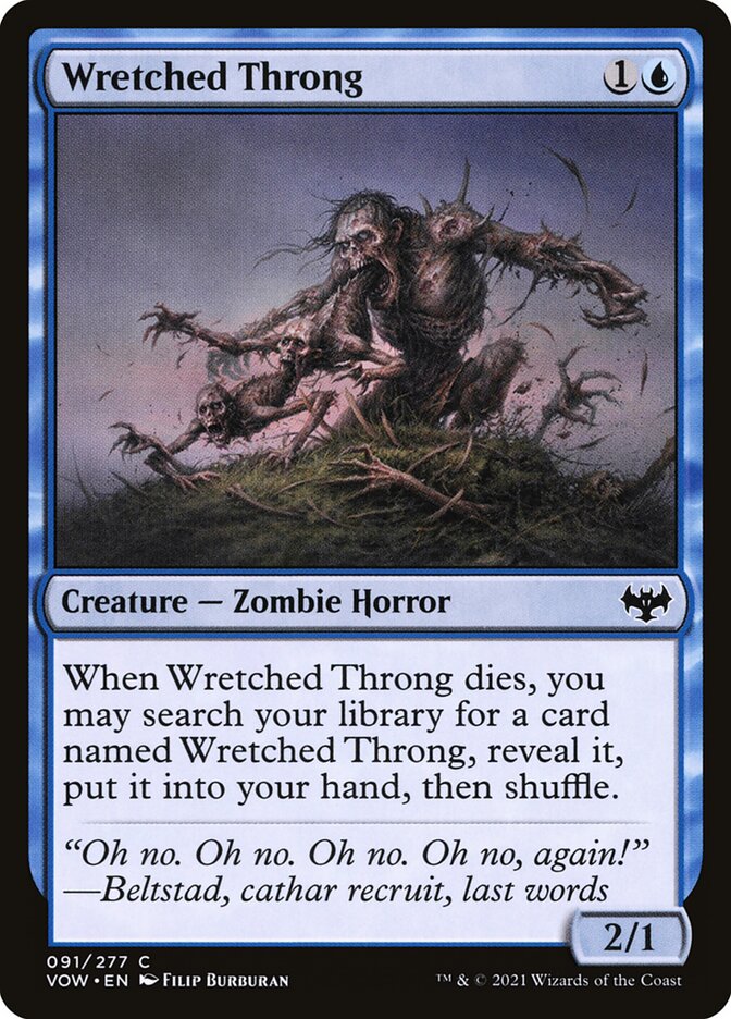 Card Scan of Wretched Throng | VOW