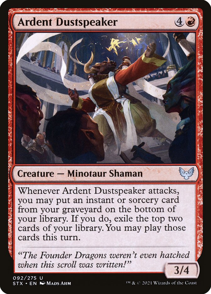 Card Scan of Ardent Dustspeaker | STX