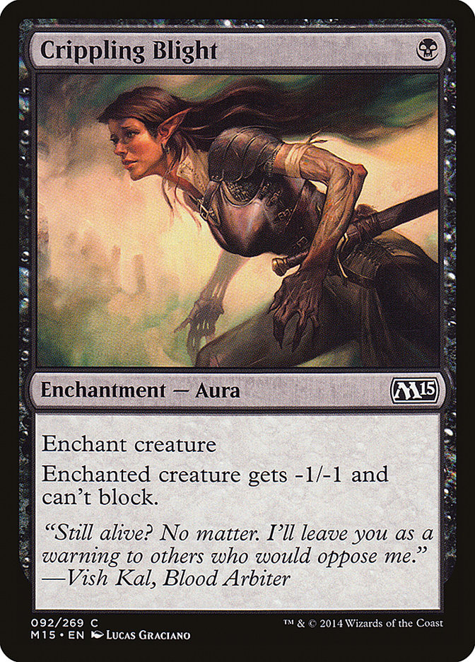 Card Scan of Crippling Blight | M15