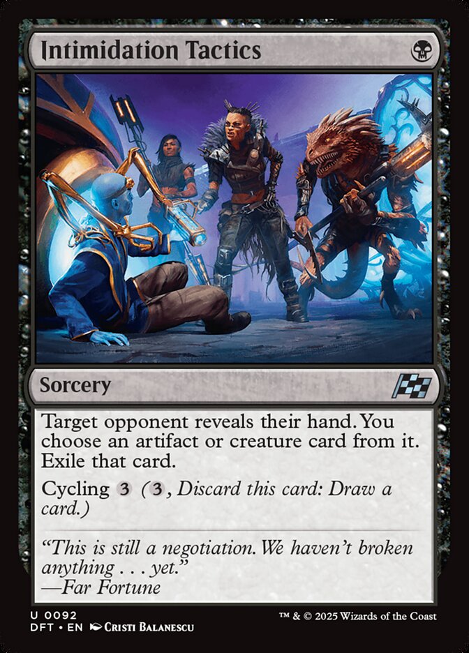 Card Scan of Intimidation Tactics | DFT
