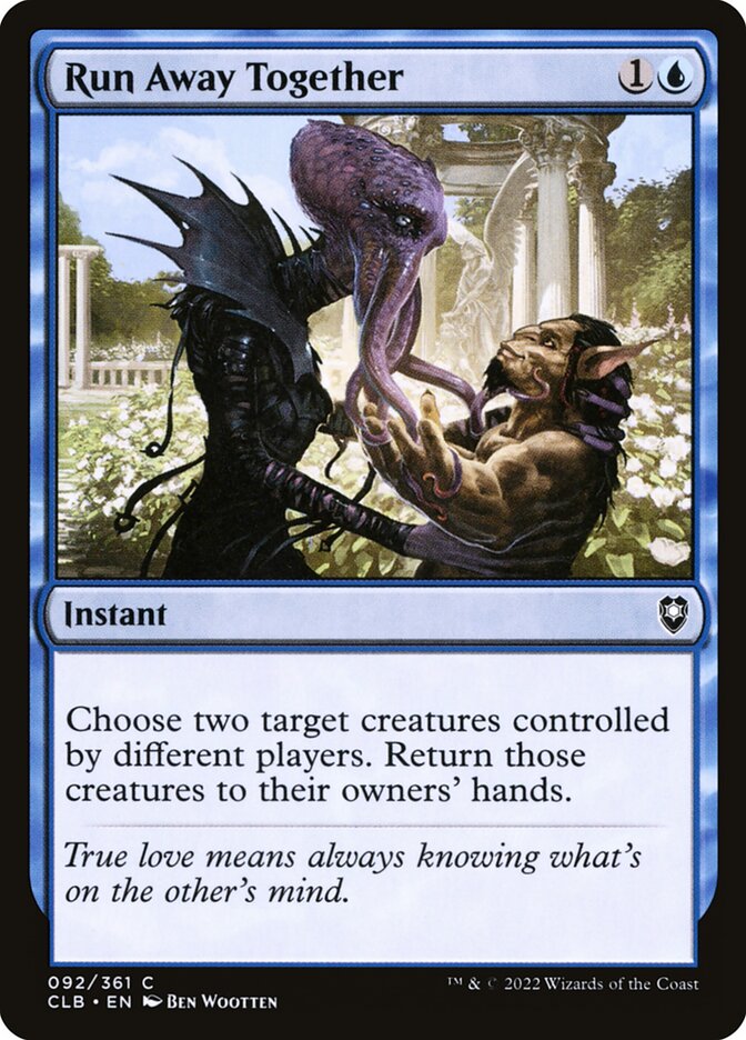 Card Scan of Run Away Together | CLB