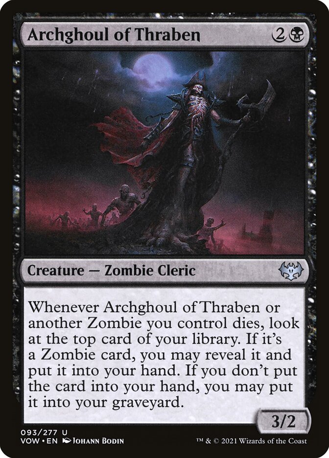 Card Scan of Archghoul of Thraben | VOW