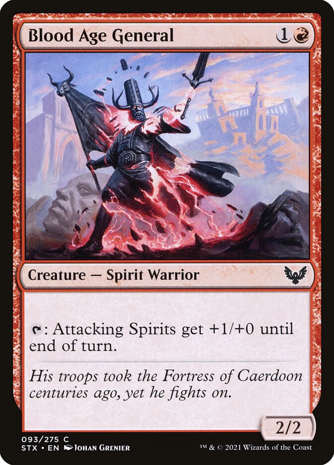 Card Scan of Blood Age General | STX