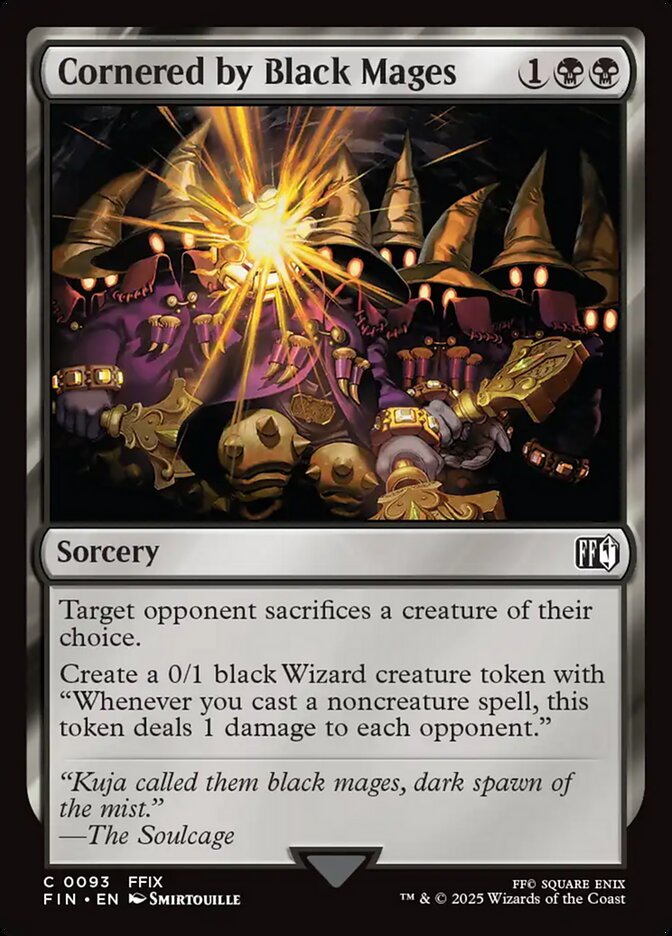 Card Scan of Cornered by Black Mages | FIN