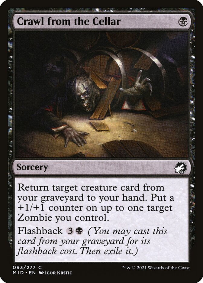 Card Scan of Crawl from the Cellar | MID