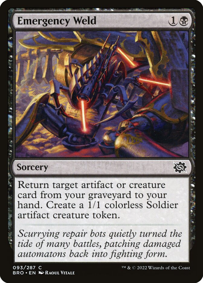 Card Scan of Emergency Weld | BRO