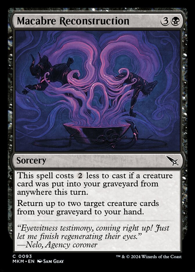 Card Scan of Macabre Reconstruction | MKM