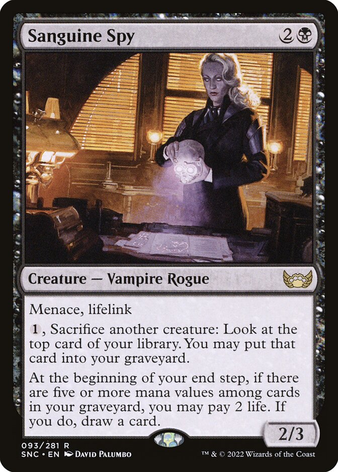 Sanguine Spy | SNC (Foil) - Card Scan