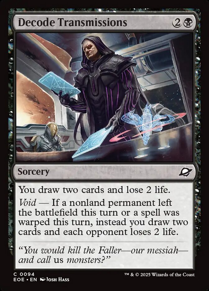 Decode Transmissions Card Scan