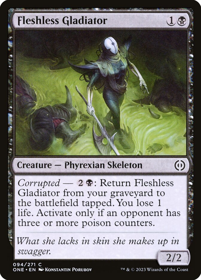 Card Scan of Fleshless Gladiator | ONE