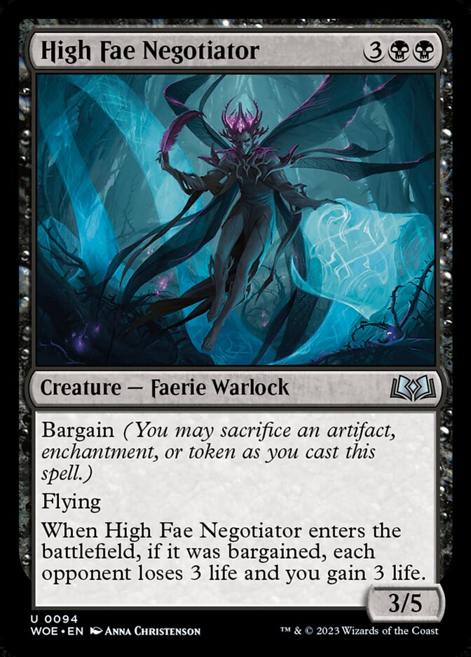 Card Scan of High Fae Negotiator | WOE