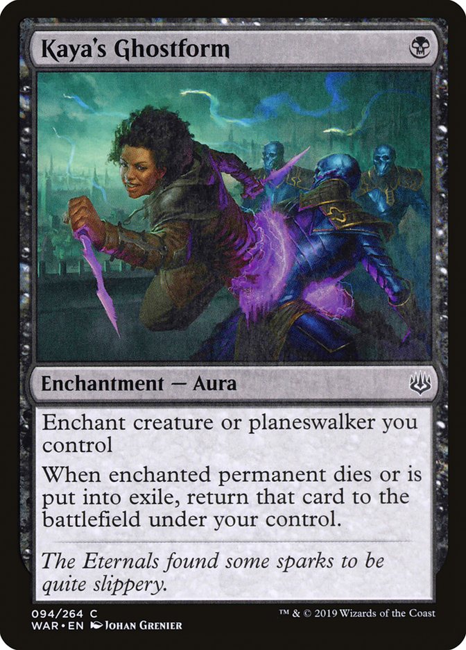 Card Scan of Kaya's Ghostform | WAR