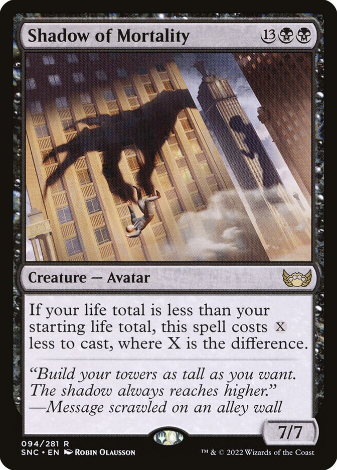 Shadow of Mortality | SNC - Card Scan
