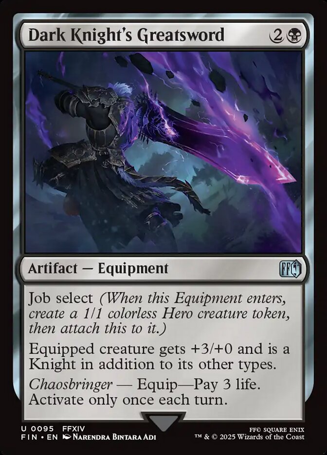 Card Scan of Dark Knight's Greatsword | FIN