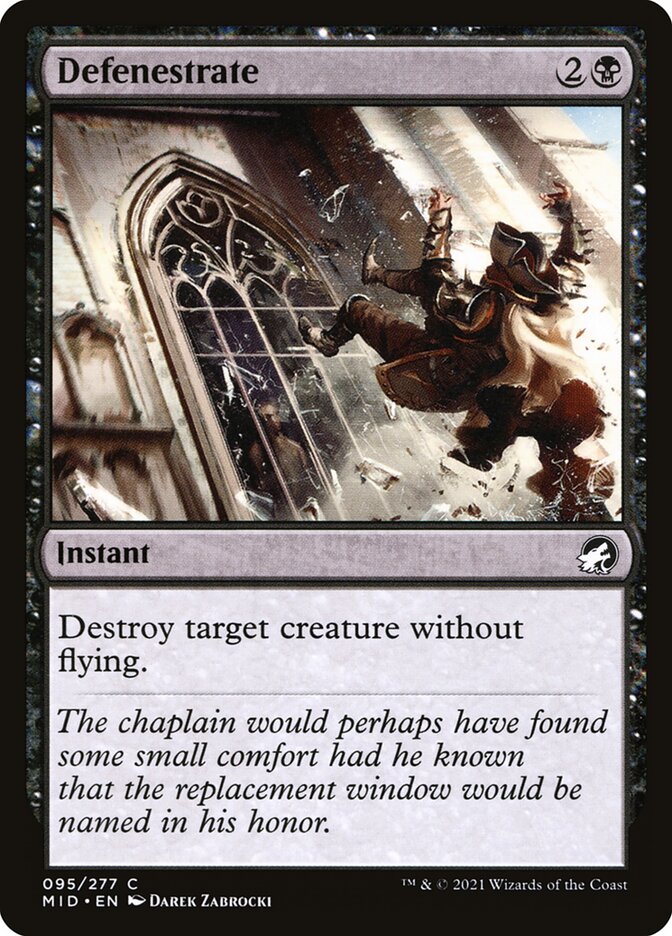 Card Scan of Defenestrate | MID
