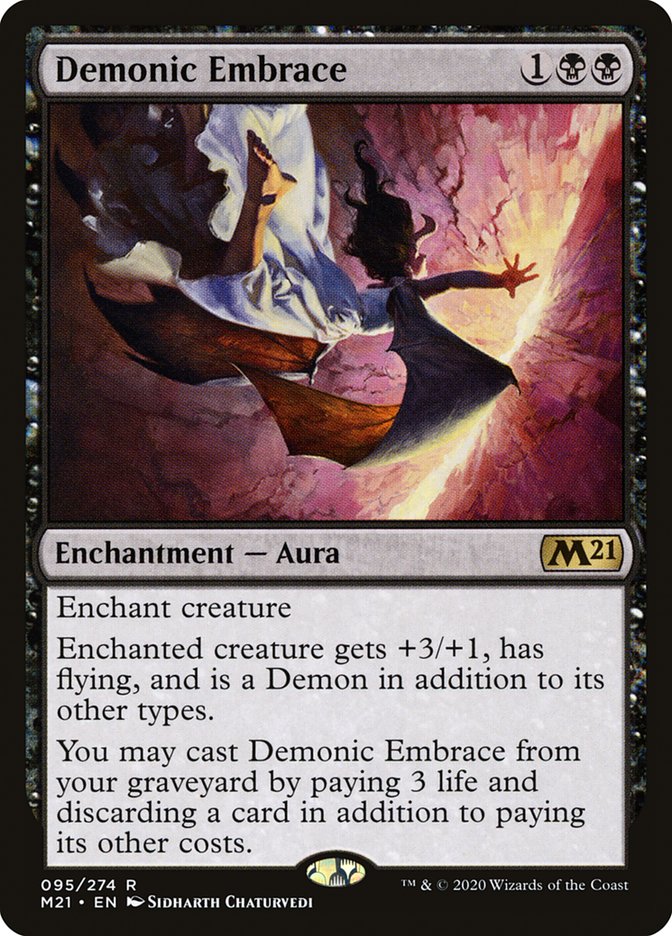 Card Scan of Demonic Embrace | M21
