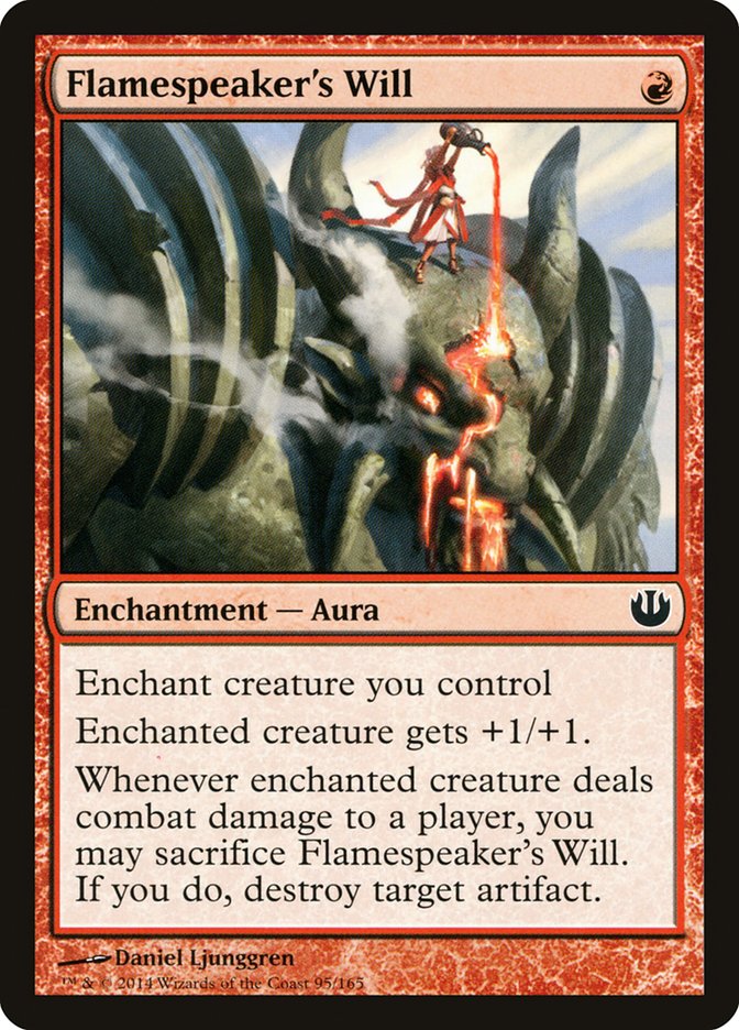 Card Scan of Flamespeaker's Will | JOU