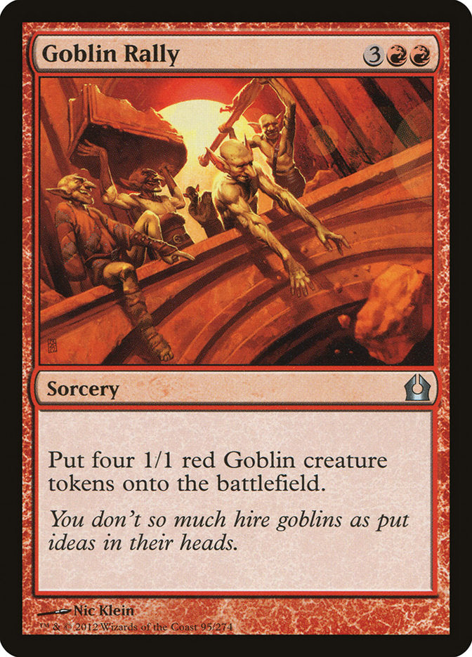 Card Scan of Goblin Rally | RTR