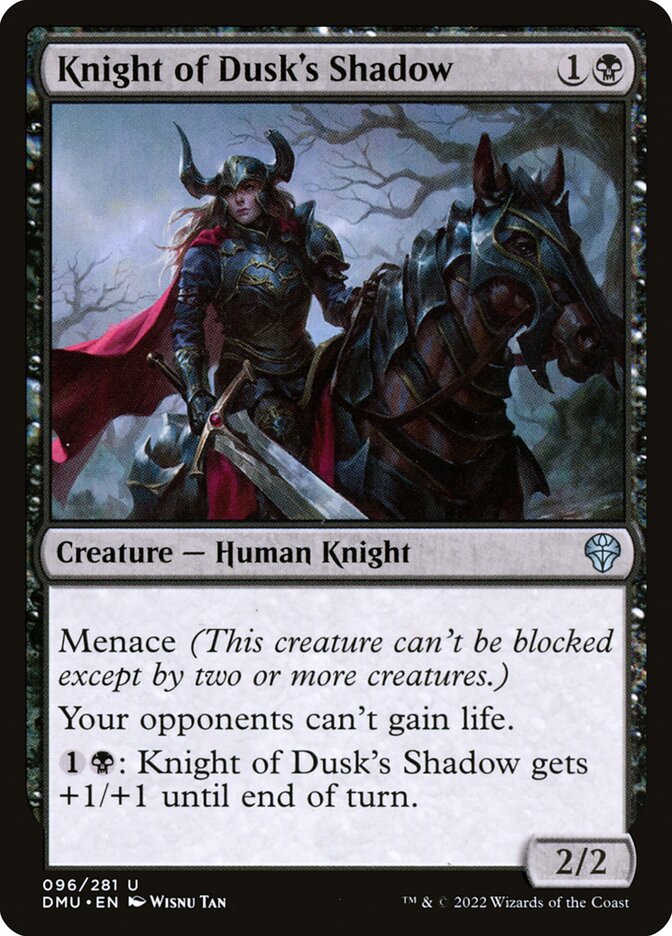 Card Scan of Knight of Dusk's Shadow | DMU