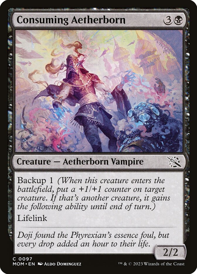 Card Scan of Consuming Aetherborn | MOM
