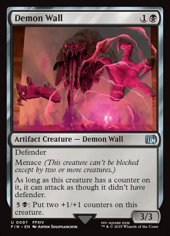 Card Scan of Demon Wall | FIN