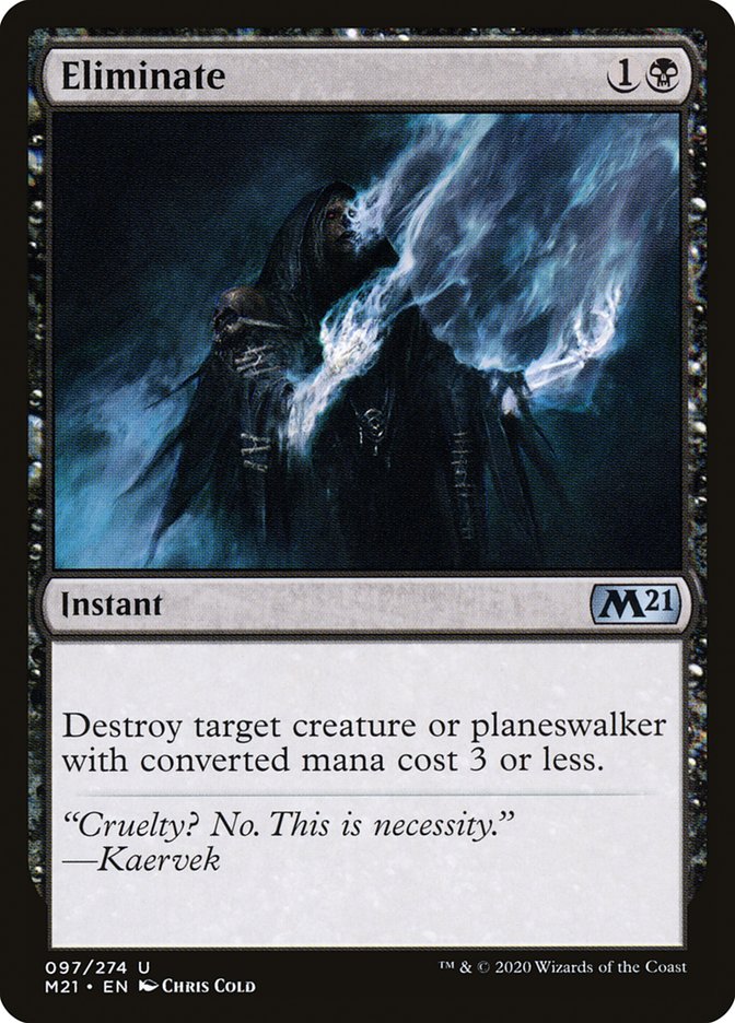 Card Scan of Eliminate | M21