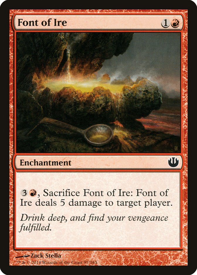 Card Scan of Font of Ire | JOU