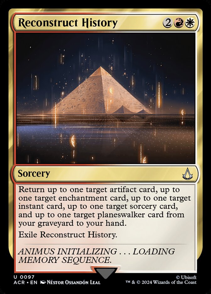Card Scan of Reconstruct History | ACR