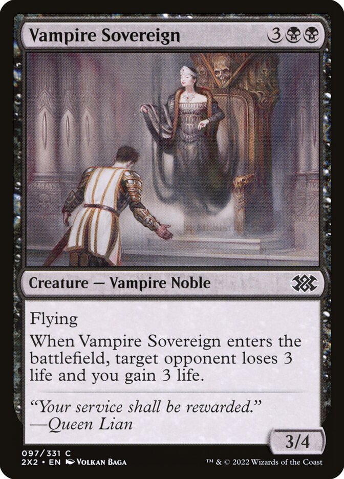 Card Scan of Vampire Sovereign | 2X2