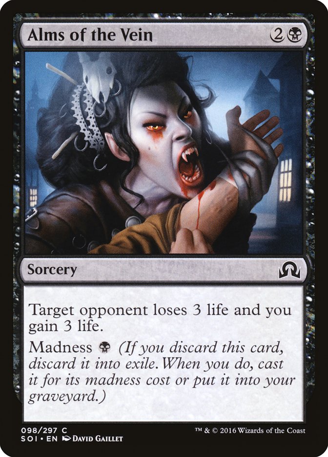 Card Scan of Alms of the Vein | SOI