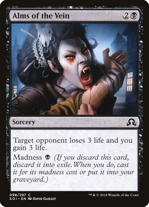 Card Scan of Alms of the Vein | SOI