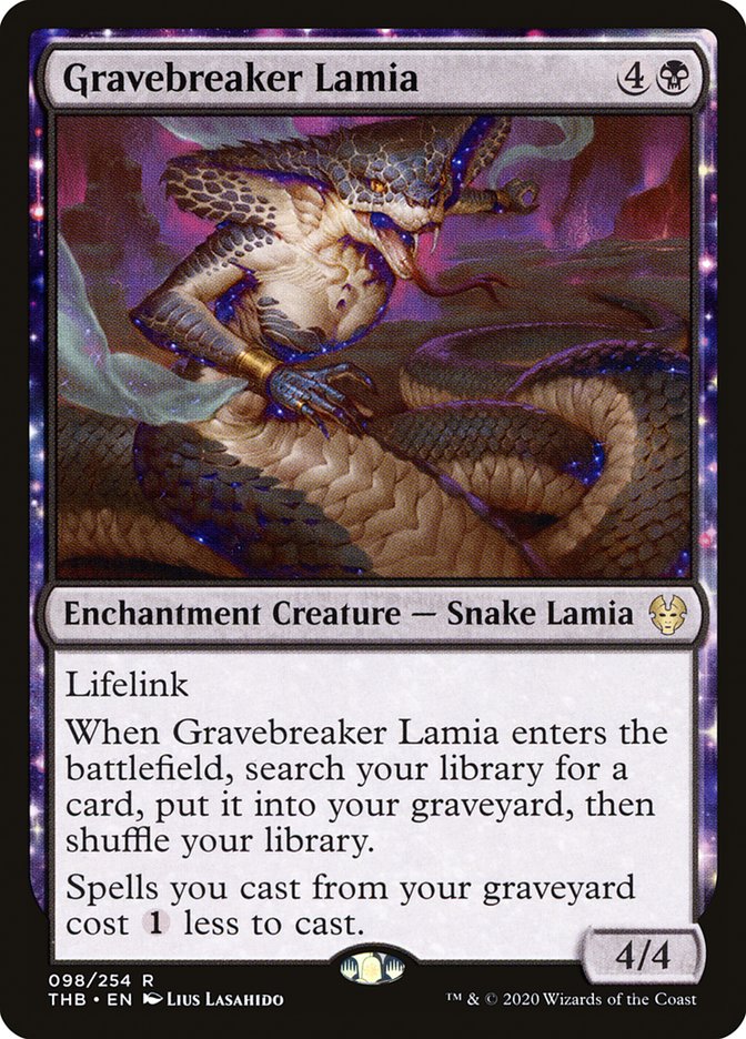 Card Scan of Gravebreaker Lamia | THB