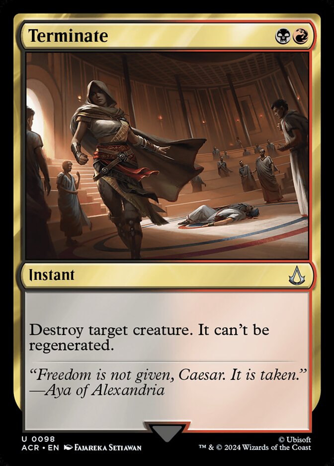 Card Scan of Terminate | ACR