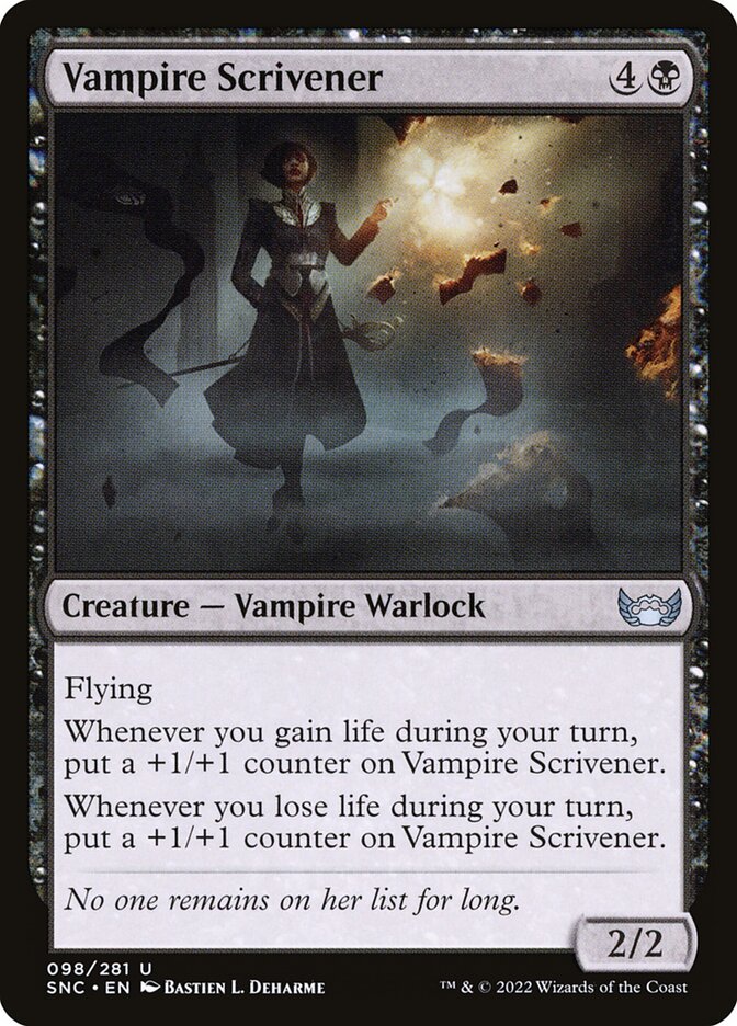 Vampire Scrivener | SNC (Foil) - Card Scan