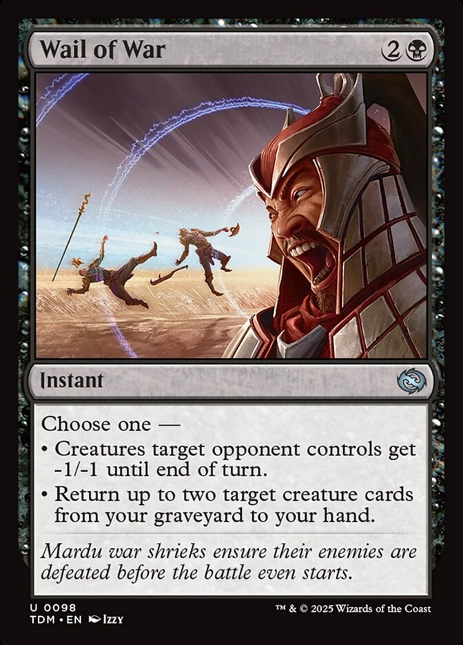 Card Scan of Wail of War | TDM