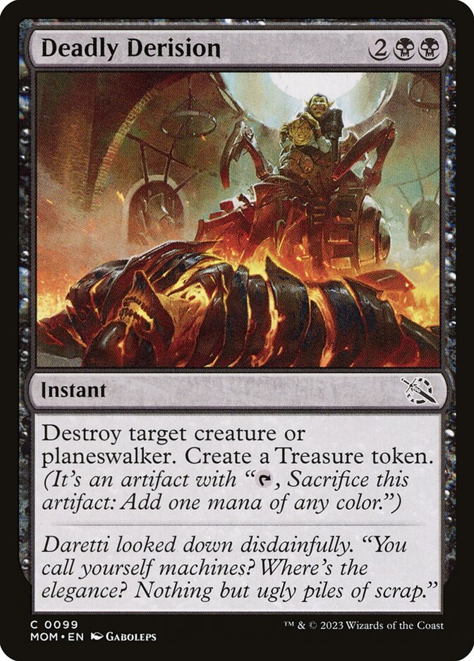 Card Scan of Deadly Derision | MOM