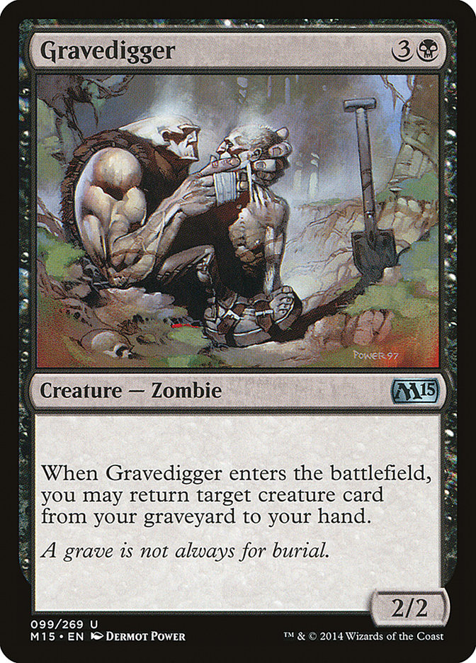 Card Scan of Gravedigger | M15