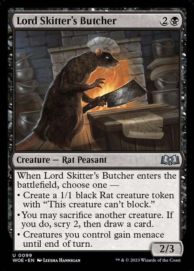 Card Scan of Lord Skitter's Butcher | WOE