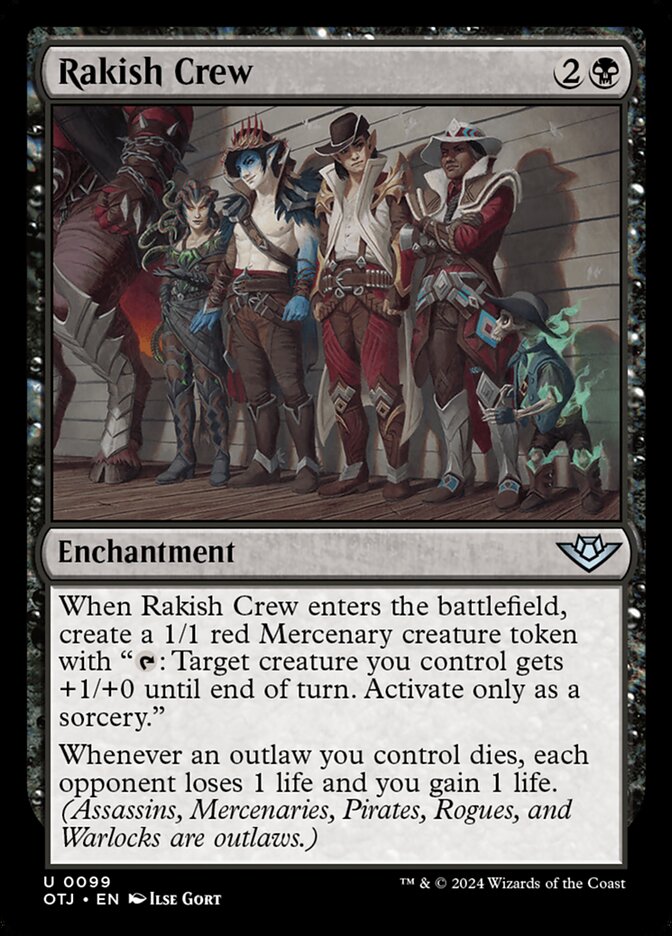 Card Scan of Rakish Crew | OTJ