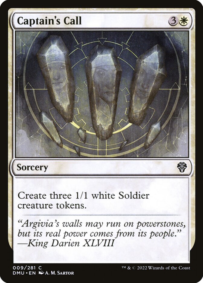 Card Scan of Captain's Call | DMU