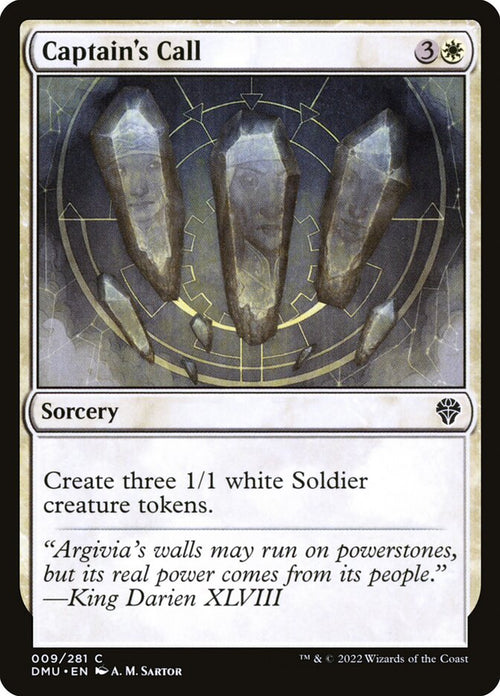 Card Scan of Captain's Call | DMU