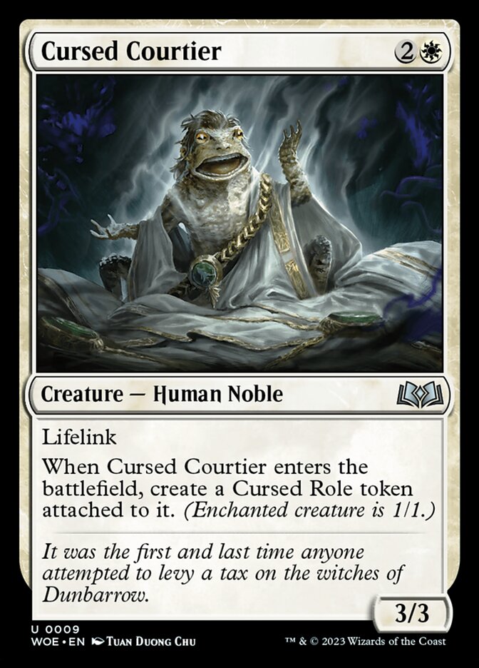 Card Scan of Cursed Courtier | WOE
