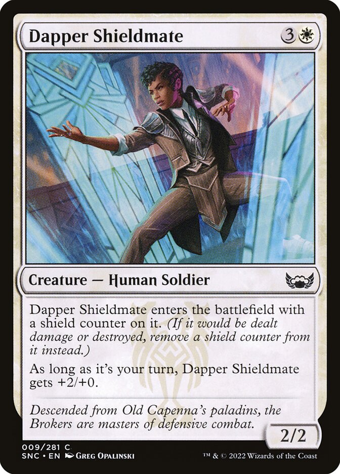 Card Scan of Dapper Shieldmate | SNC
