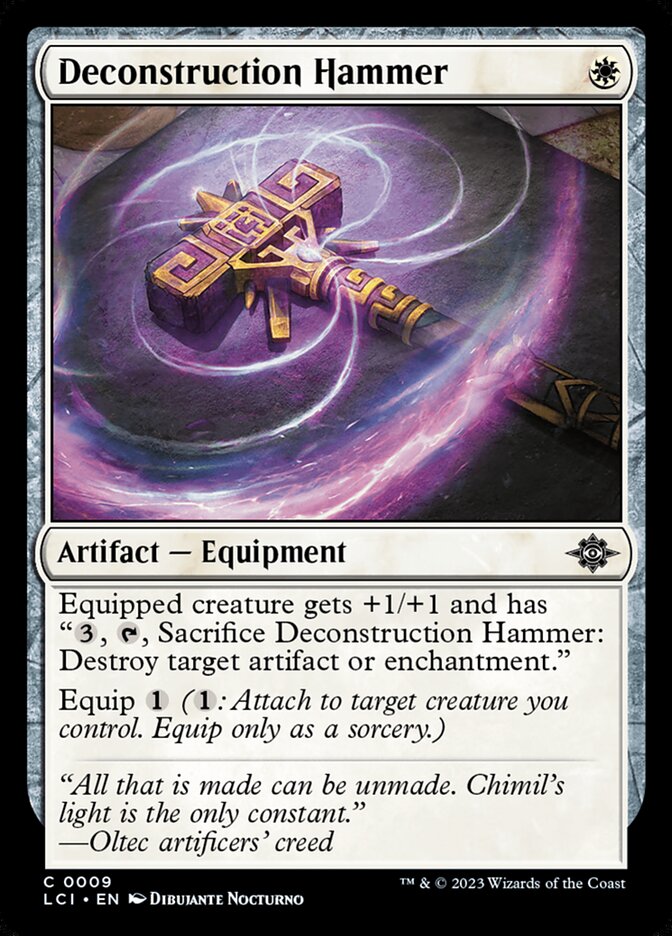 Card Scan of Deconstruction Hammer | LCI