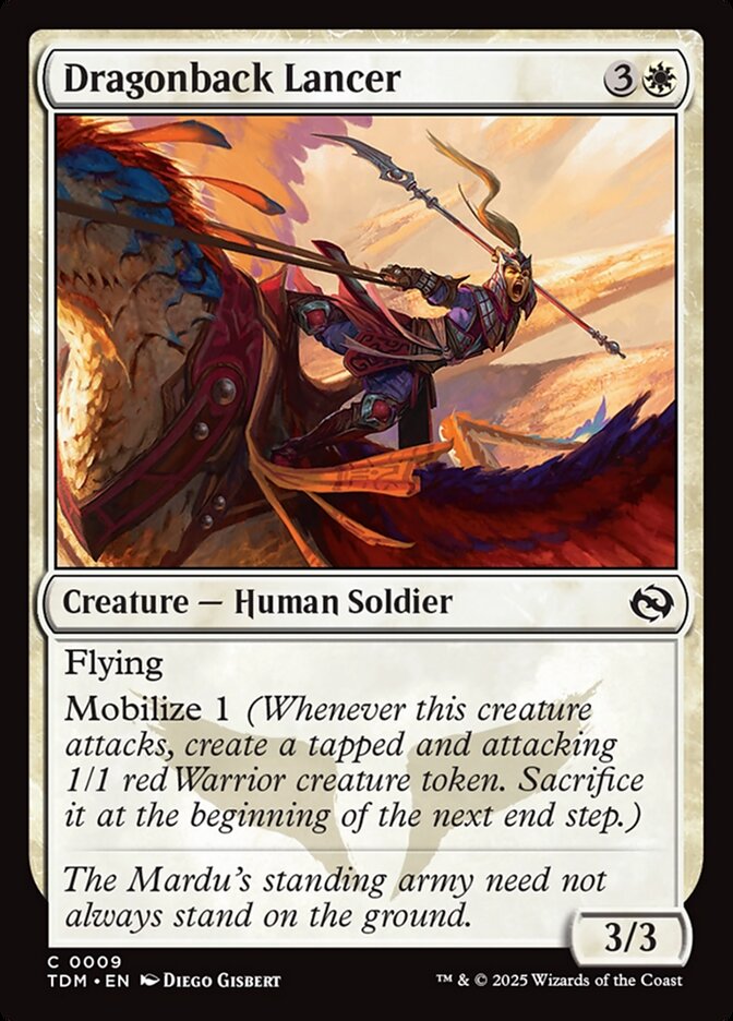 Card Scan of Dragonback Lancer | TDM